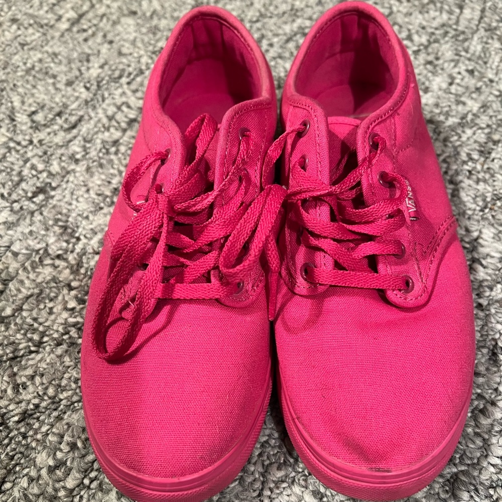 Hot Pink Vans size 7